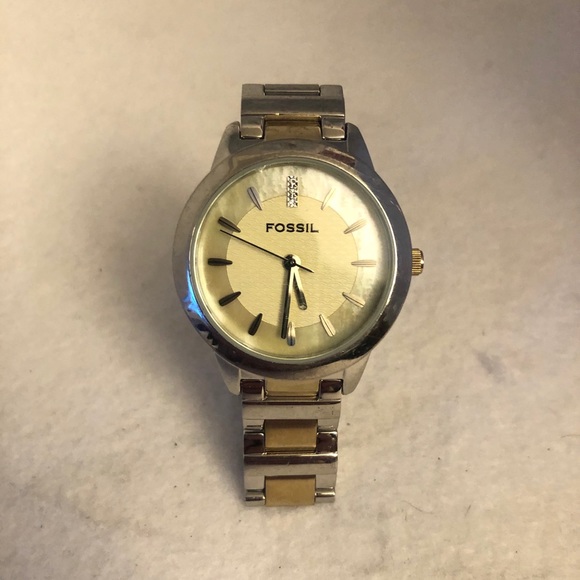 Fossil ES 2128 Gold & Silver Toned Bracelet - Picture 1 of 3